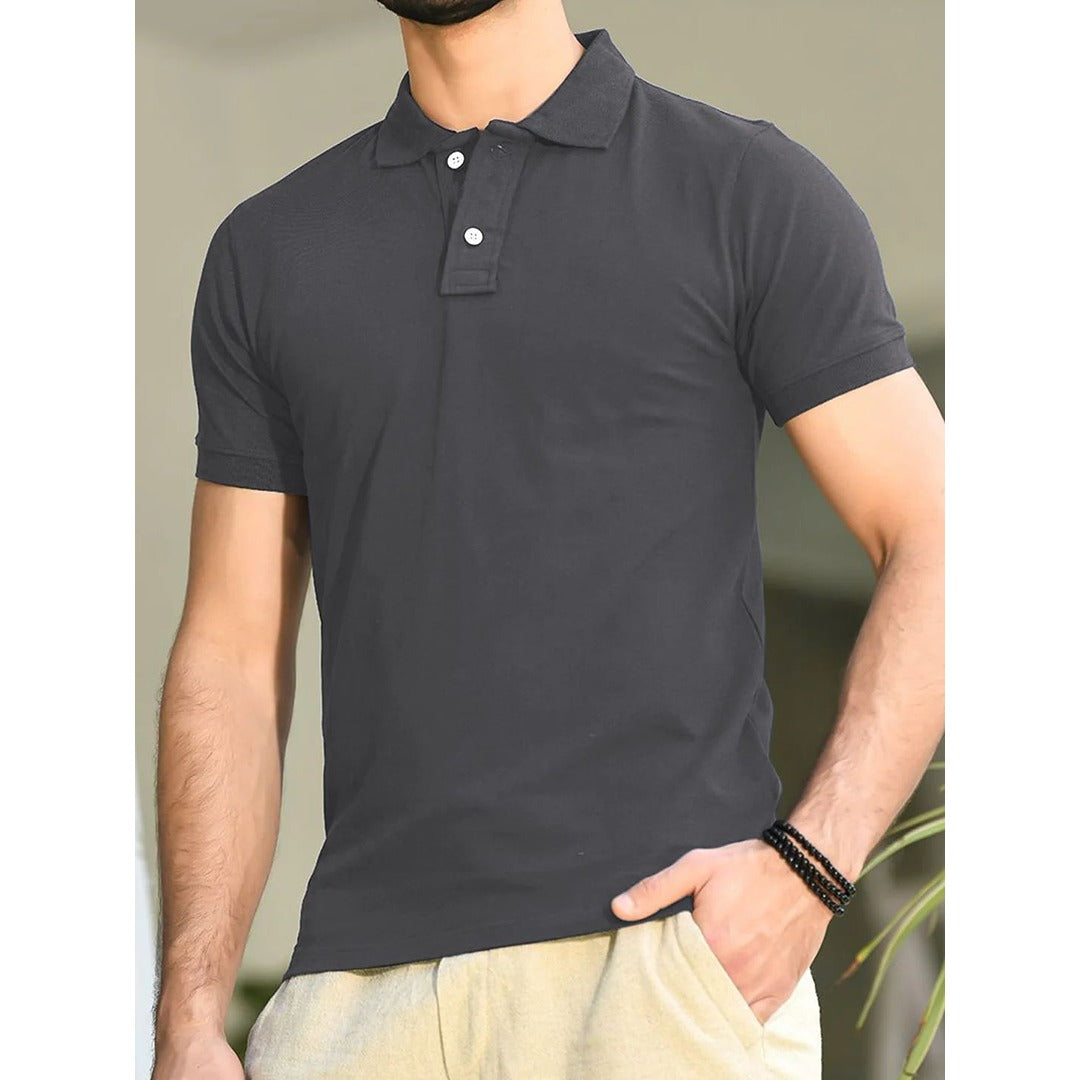 Classic Solid Polo T-Shirt for Men | Premium Fit | 07 Colors Available