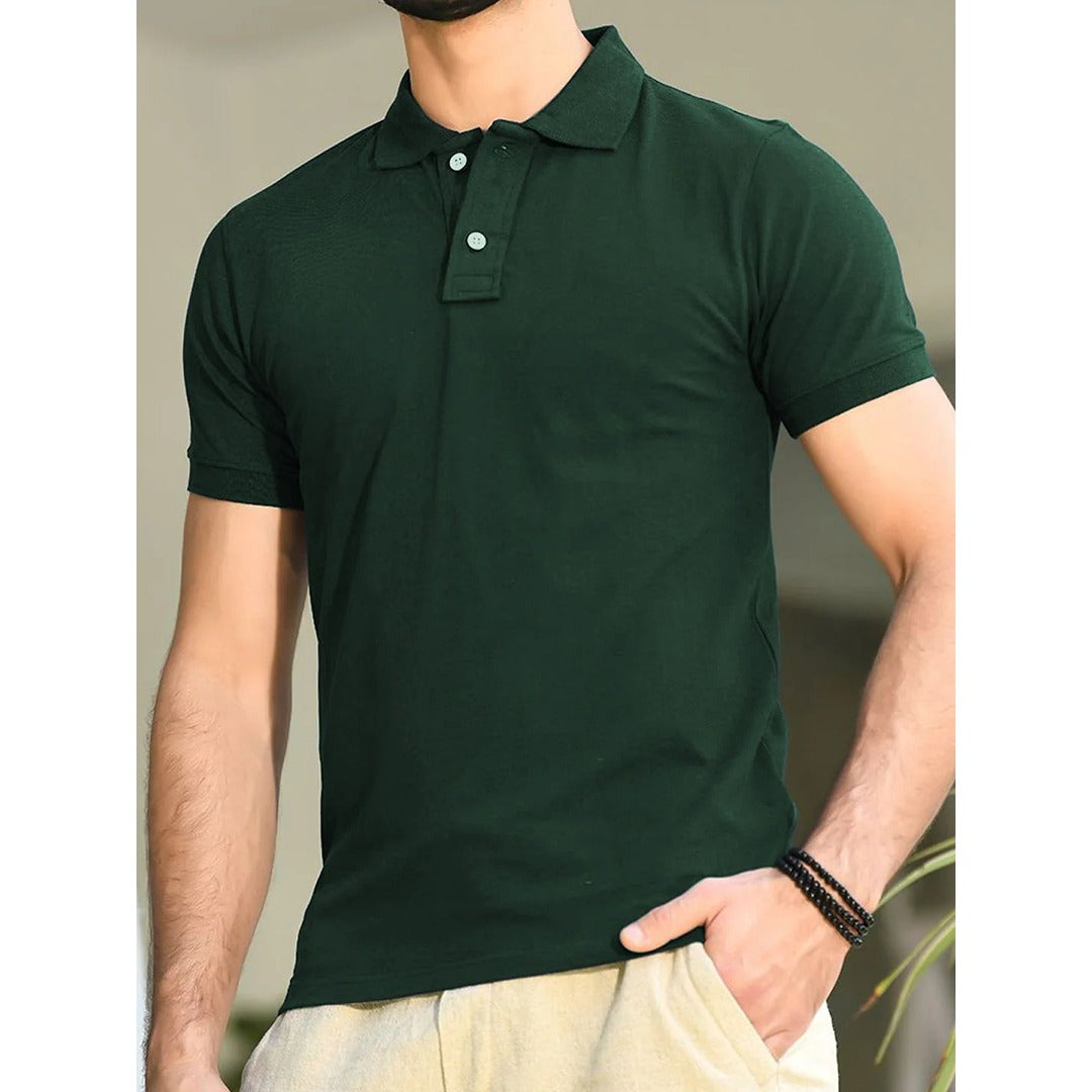 Classic Solid Polo T-Shirt for Men | Premium Fit | 07 Colors Available