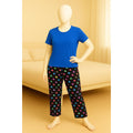 Heart Pajama set with Blue top